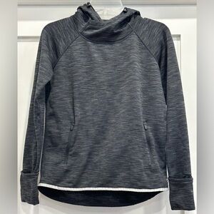 GapFit Orbital Fleece Pullover - Dark Gray Spacedye